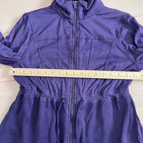 Lululemon Inner Peace Zip Front Jacket Concord Grape Sz 8 Purple - Picture 11 of 15